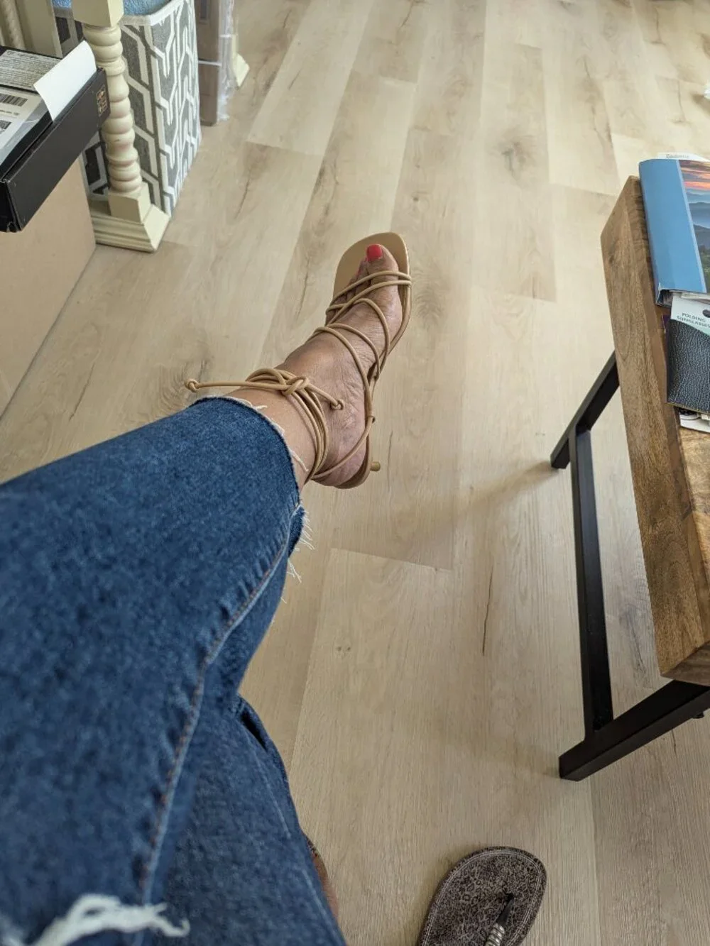 Zara Strappy Kitten Heels - Picture 5 of 15
